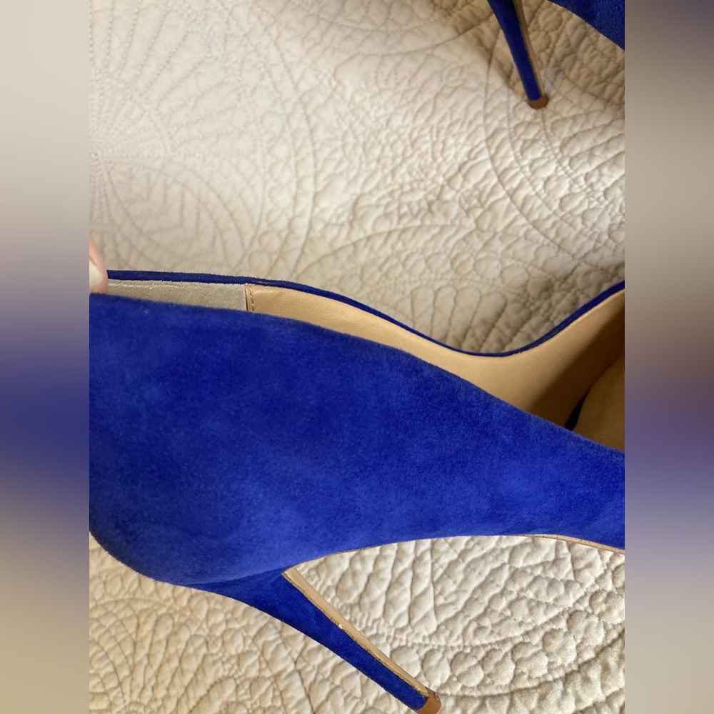 Steve Madden Women’s Blue Suede Pointed-toe Stilettos Pumps High Heels Size 8.5 - Picture 13 of 14